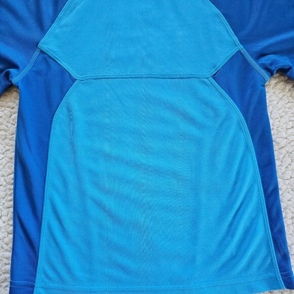 Champion Kids S (6-7) Blue Short Sleeve Performance Athletic Shirt Polyester - Picture 2 of 7